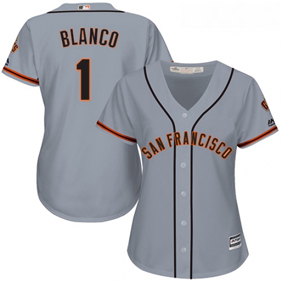 Womens Majestic San Francisco Giants 1 Gregor Blanco Authentic G