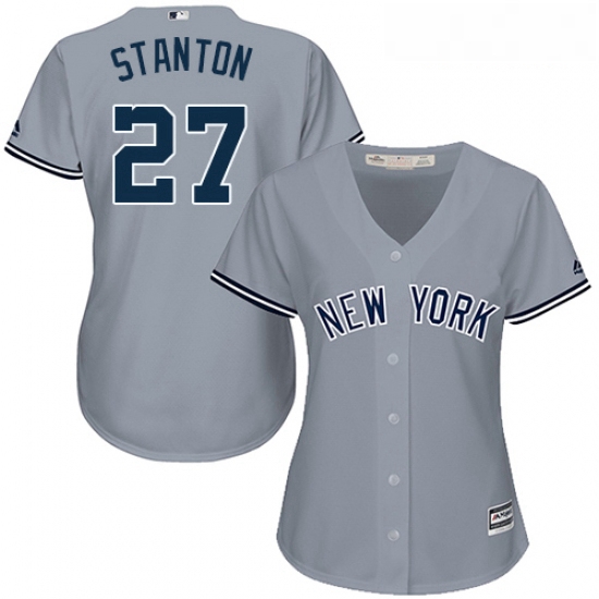 Womens Majestic New York Yankees 27 Giancarlo Stanton Authentic 