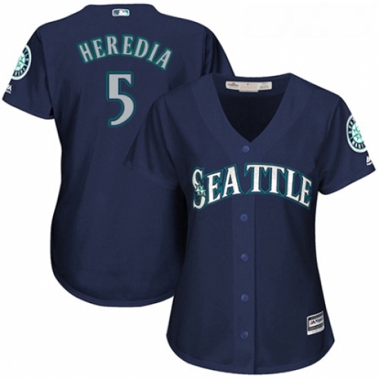 Womens Majestic Seattle Mariners 5 Guillermo Heredia Authentic N