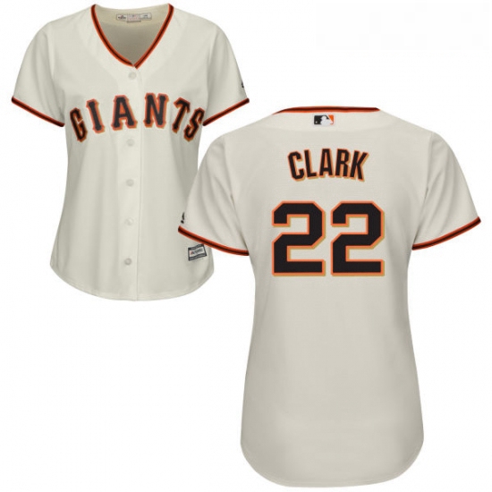 Womens Majestic San Francisco Giants 22 Will Clark Authentic Cre