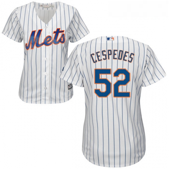Womens Majestic New York Mets 52 Yoenis Cespedes Authentic White
