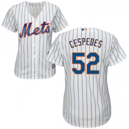 Womens Majestic New York Mets 52 Yoenis Cespedes Replica White H