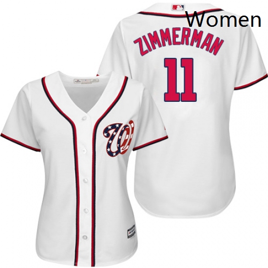 Womens Majestic Washington Nationals 11 Ryan Zimmerman Authentic