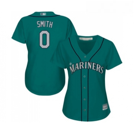 Womens Seattle Mariners 0 Mallex Smith Replica Teal Green Altern