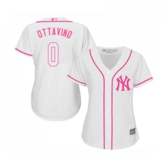 Womens New York Yankees 0 Adam Ottavino Authentic White Fashion Cool Base Baseball Jersey