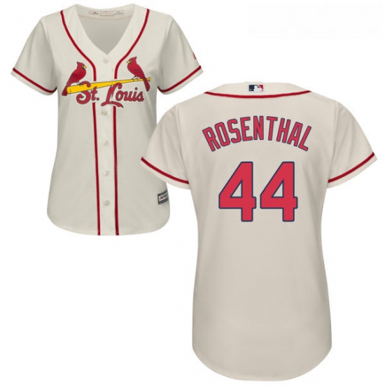 Womens Majestic St Louis Cardinals 44 Trevor Rosenthal Authentic Cream Alternate Cool Base MLB Jerse