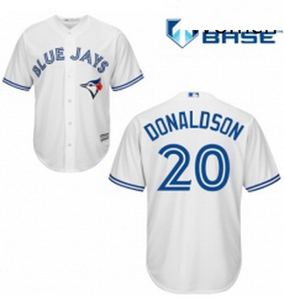 Womens Majestic Toronto Blue Jays 20 Josh Donaldson Authentic White MLB Jersey