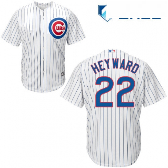 Youth Majestic Chicago Cubs 22 Jason Heyward Replica White Home Cool Base MLB Jersey