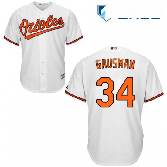 Youth Majestic Baltimore Orioles 34 Kevin Gausman Authentic White Home Cool Base MLB Jersey