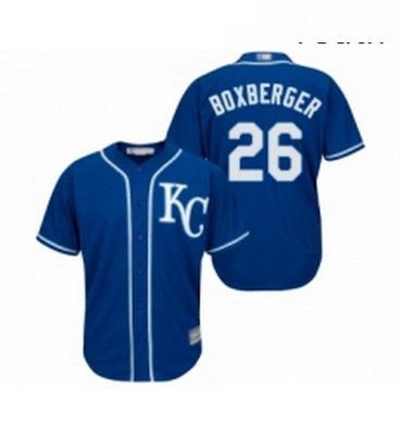 Youth Kansas City Royals 26 Brad Boxberger Replica Blue Alternate 2 Cool Base Baseball Jersey