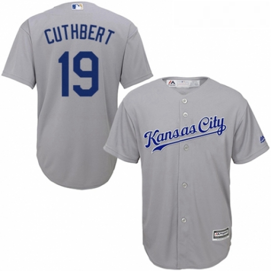 Youth Majestic Kansas City Royals 19 Cheslor Cuthbert Authentic 
