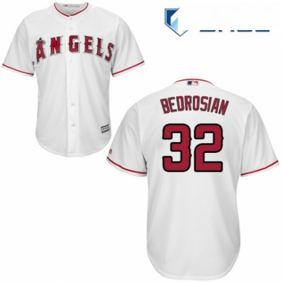 Youth Majestic Los Angeles Angels of Anaheim 32 Cam Bedrosian Authentic White Home Cool Base MLB Jer