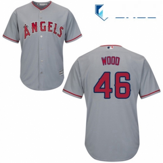 Youth Majestic Los Angeles Angels of Anaheim 46 Blake Wood Authe