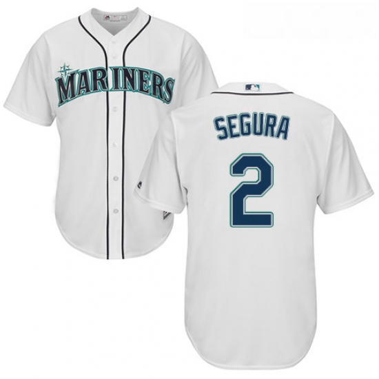 Youth Majestic Seattle Mariners 2 Jean Segura Replica White Home