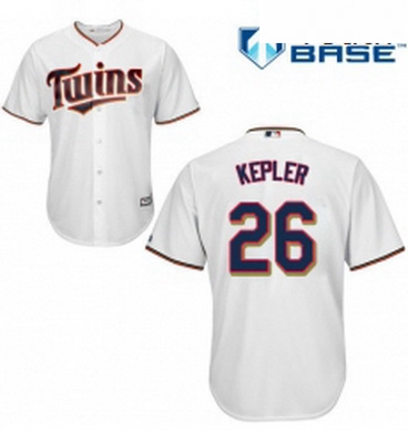 Youth Majestic Minnesota Twins 26 Max Kepler Replica White Home Cool Base MLB Jersey