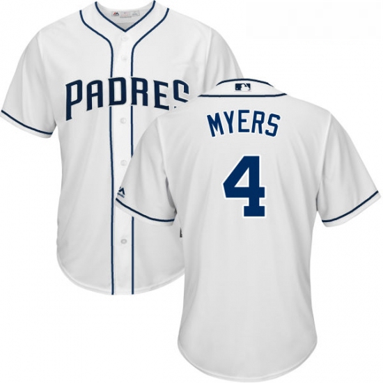 Youth Majestic San Diego Padres 4 Wil Myers Authentic White Home