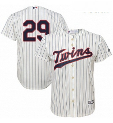 Youth Majestic Minnesota Twins 29 Rod Carew Replica Cream Alternate Cool Base MLB Jersey