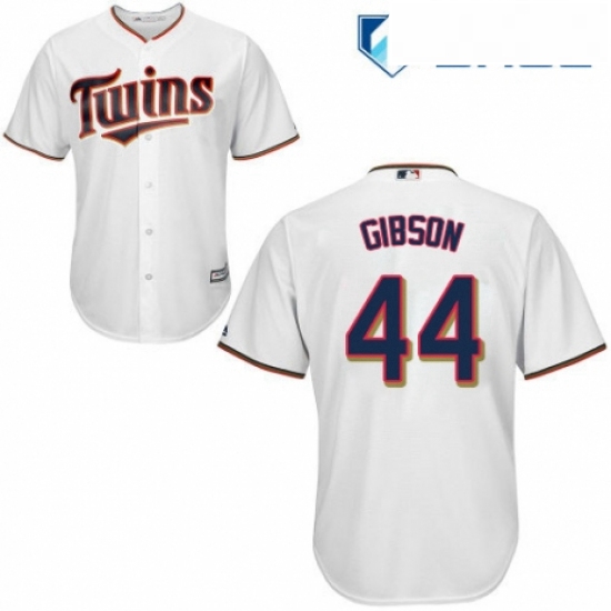 Youth Majestic Minnesota Twins 44 Kyle Gibson Authentic White Home Cool Base MLB Jersey