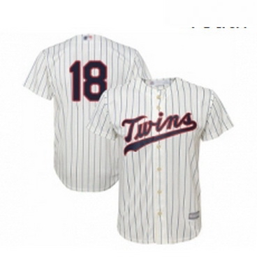 Youth Minnesota Twins 18 Mitch Garver Replica Cream Alternate Cool Base Baseball Jersey