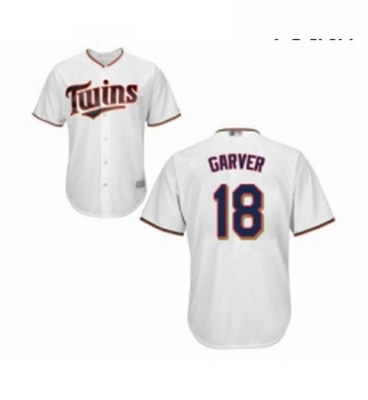 Youth Minnesota Twins 18 Mitch Garver Replica White Home Cool Base Baseball Jersey