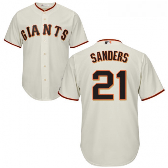 Youth Majestic San Francisco Giants 21 Deion Sanders Replica Cre