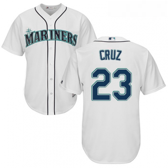 Youth Majestic Seattle Mariners 23 Nelson Cruz Authentic White H