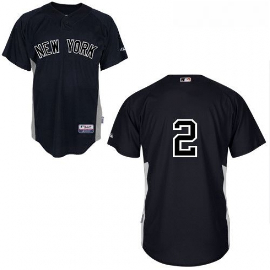 Youth Majestic New York Yankees 2 Derek Jeter Authentic Black MLB Jersey