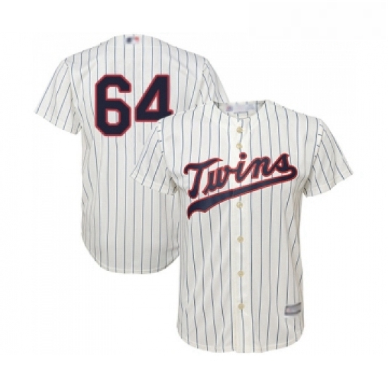 Youth Minnesota Twins 64 Willians Astudillo Replica Cream Alternate Cool Base Baseball Jersey