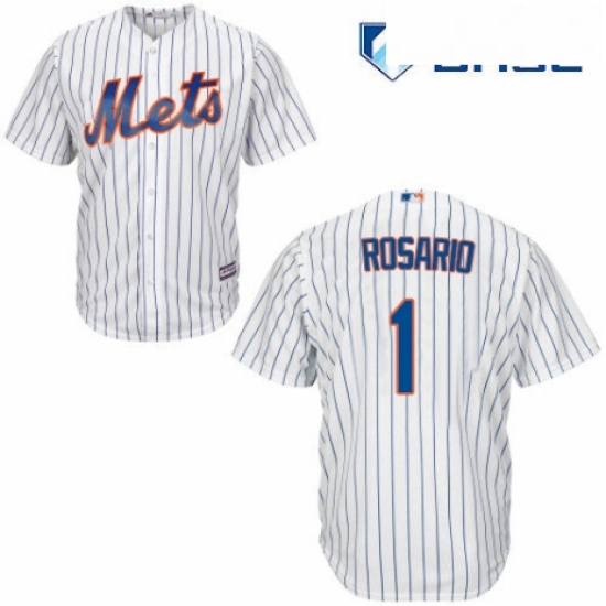 Youth Majestic New York Mets 1 Amed Rosario Authentic White Home