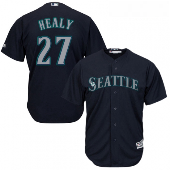 Youth Majestic Seattle Mariners 27 Ryon Healy Replica Navy Blue 