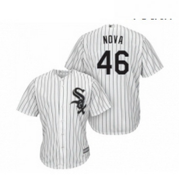 Youth Chicago White Sox 46 Ivan Nova Replica White Home Cool Base Baseball Jersey