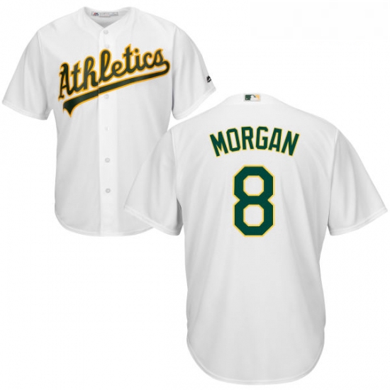 Youth Majestic Oakland Athletics 8 Joe Morgan Replica White Home