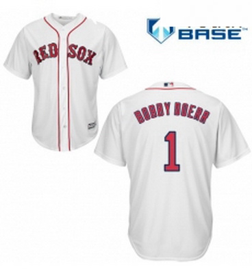 Youth Majestic Boston Red Sox 1 Bobby Doerr Authentic White Home