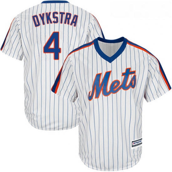 Youth Majestic New York Mets 4 Lenny Dykstra Replica White Alter