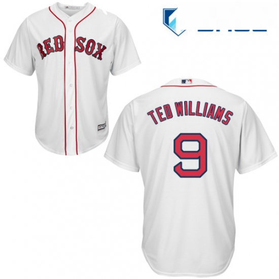 Youth Majestic Boston Red Sox 9 Ted Williams Replica White Home 