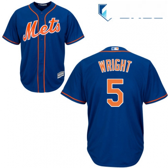Youth Majestic New York Mets 5 David Wright Authentic Royal Blue