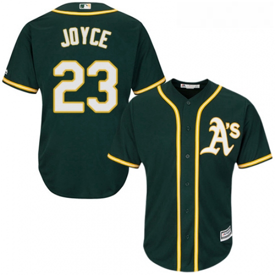 Youth Majestic Oakland Athletics 23 Matt Joyce Replica Green Alternate 1 Cool Base MLB Jersey