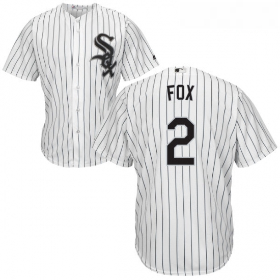 Youth Majestic Chicago White Sox 2 Nellie Fox Authentic White Home Cool Base MLB Jersey