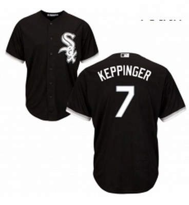 Youth Majestic Chicago White Sox 7 Jeff Keppinger Authentic Black Alternate Home Cool Base MLB Jerse