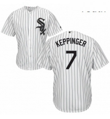 Youth Majestic Chicago White Sox 7 Jeff Keppinger Authentic White Home Cool Base MLB Jersey