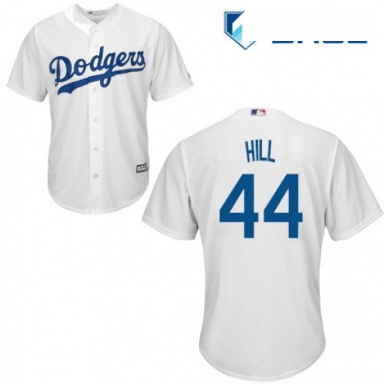 Youth Majestic Los Angeles Dodgers 44 Rich Hill Authentic White Home Cool Base MLB Jersey