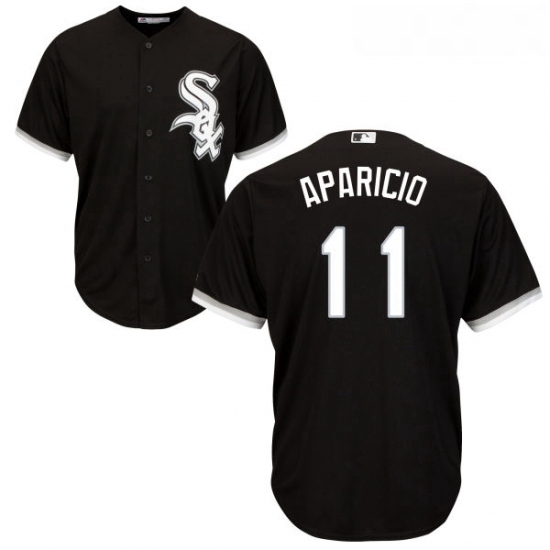 Youth Majestic Chicago White Sox 11 Luis Aparicio Authentic Blac