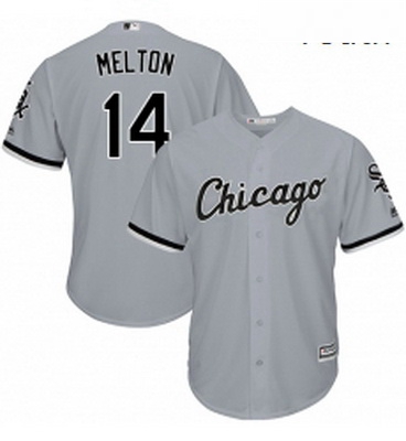 Youth Majestic Chicago White Sox 14 Bill Melton Authentic Grey Road Cool Base MLB Jersey