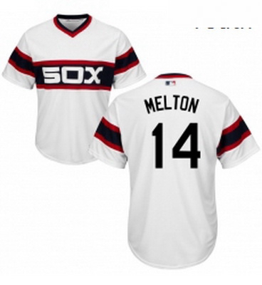 Youth Majestic Chicago White Sox 14 Bill Melton Authentic White 2013 Alternate Home Cool Base MLB Je