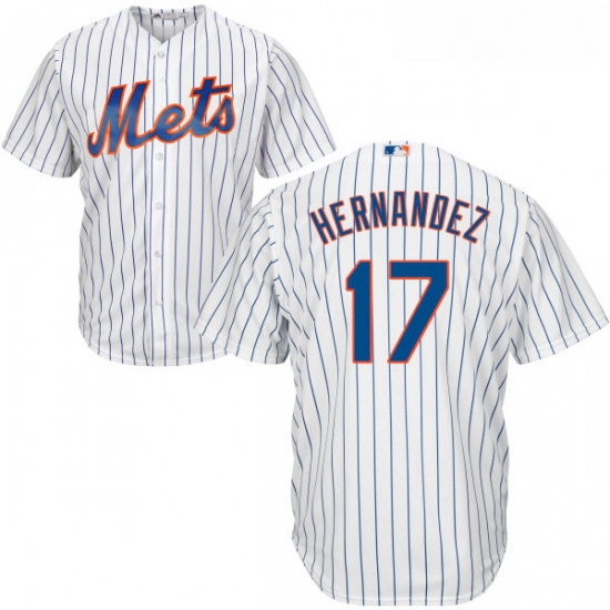 Youth Majestic New York Mets 17 Keith Hernandez Authentic White Home Cool Base MLB Jersey