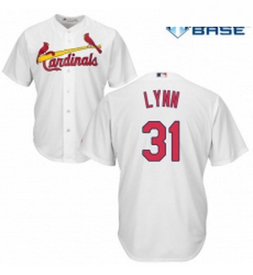 Youth Majestic St Louis Cardinals 31 Lance Lynn Authentic White 