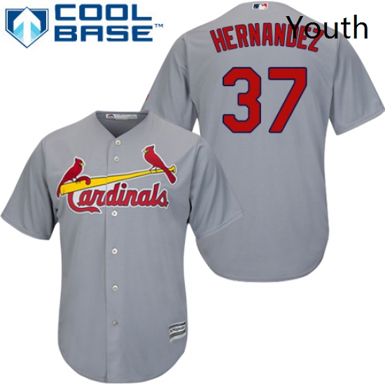 Youth Majestic St Louis Cardinals 37 Keith Hernandez Authentic G