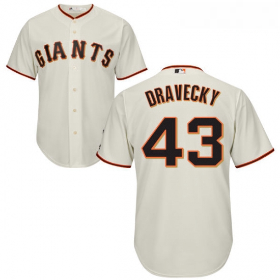Youth Majestic San Francisco Giants 43 Dave Dravecky Authentic C