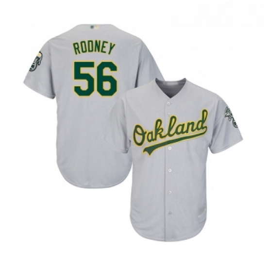 Youth Oakland Athletics 56 Fernando Rodney Replica Grey Road Coo