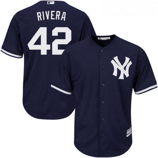 Youth Majestic New York Yankees 42 Mariano Rivera Replica Navy B